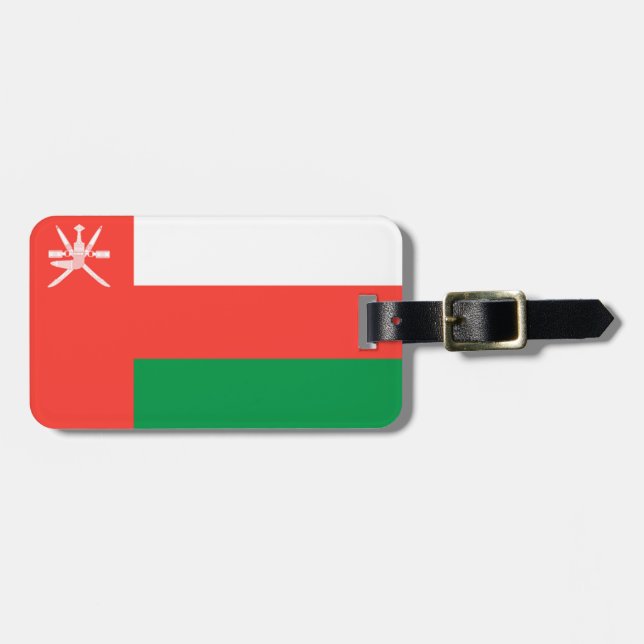 Flag of Oman Easy ID Personal Luggage Tag (Front Horizontal)