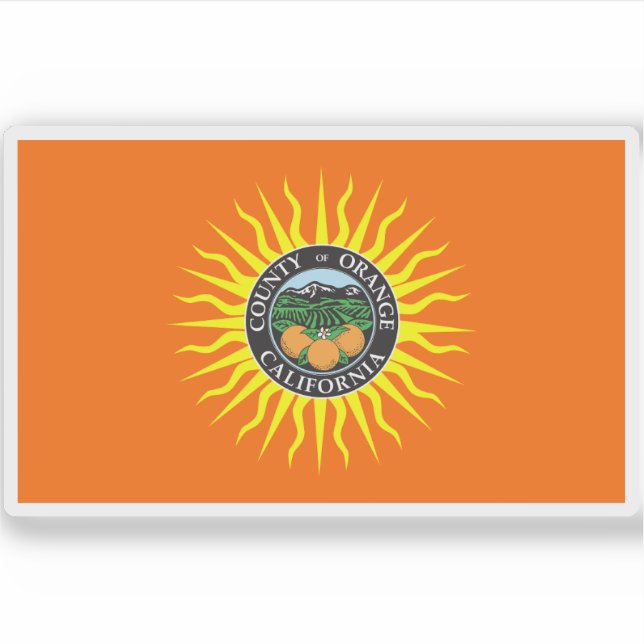 Flag of Orange County, California, USA Sticker (Front)