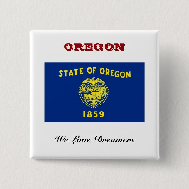 Flag of Oregon Button (Front)