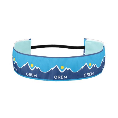 Flag of Orem Utah Athletic Headband