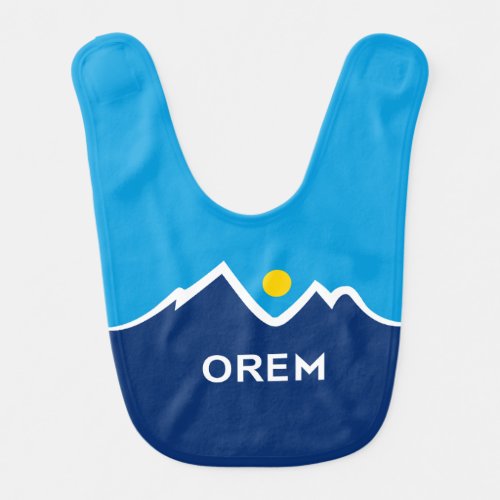 Flag of Orem Utah  Baby Bib