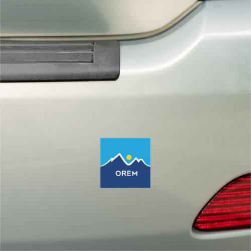 Flag of Orem Utah Car Magnet