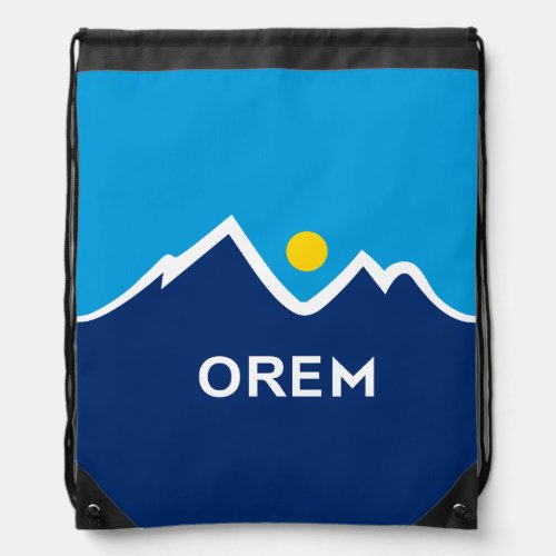 Flag of Orem Utah  Drawstring Bag