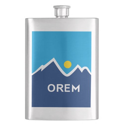 Flag of Orem Utah Flask