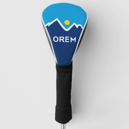 Flag of Orem Utah Golf Head Cover