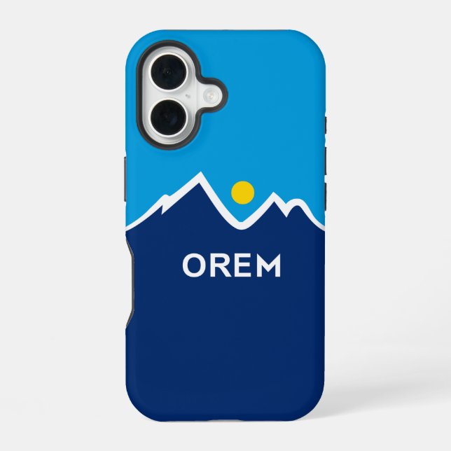 Flag of Orem, Utah  Iphone Case (Back)