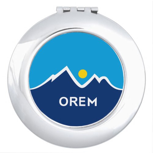 Flag of Orem Utah Pair of Cufflinks Compact Mirror