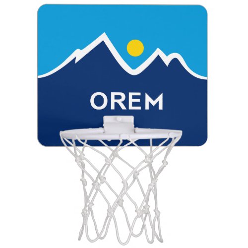 Flag of Orem Utah Pair of Cufflinks Mini Basketball Hoop