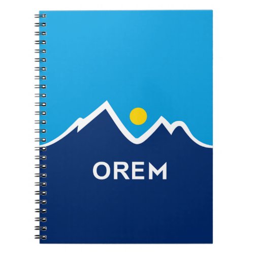 Flag of Orem Utah Pair of Cufflinks Notebook