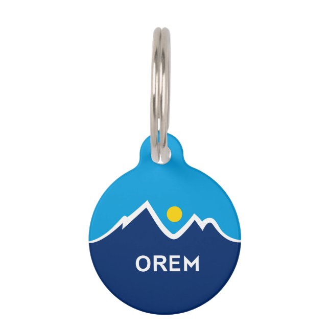 Flag of Orem, Utah Pet ID Tag (Front)