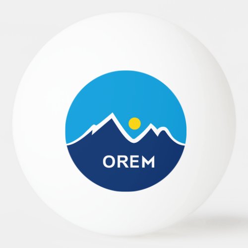 Flag of Orem Utah Ping Pong Ball