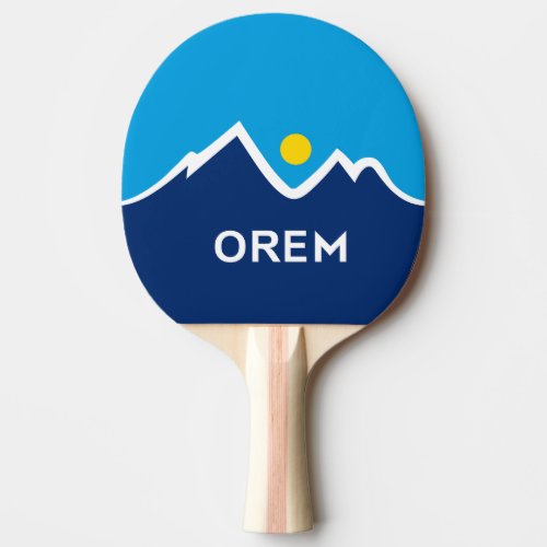 Flag of Orem Utah Ping Pong Paddle
