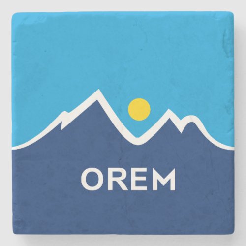 Flag of Orem Utah Stone Coaster