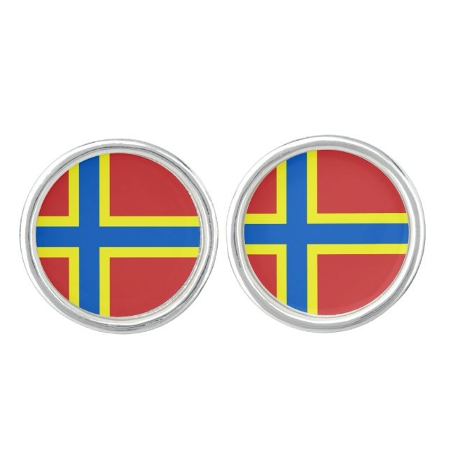 Flag of Orkney Cufflinks (Front)