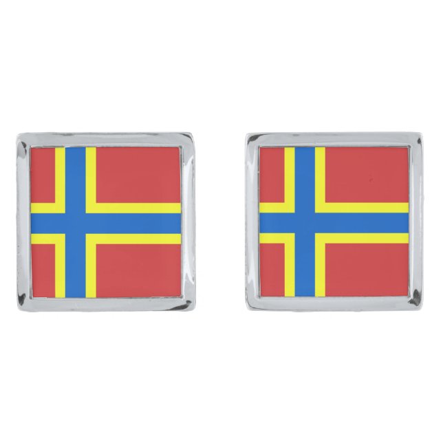 Flag of Orkney Cufflinks (Front)