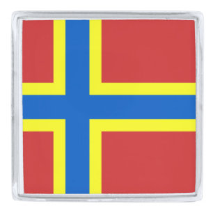 Flag of Orkney Silver Finish Lapel Pin