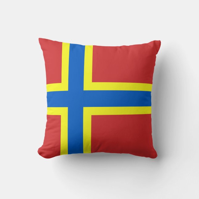 Flag of Orkney Throw Pillow (Front)