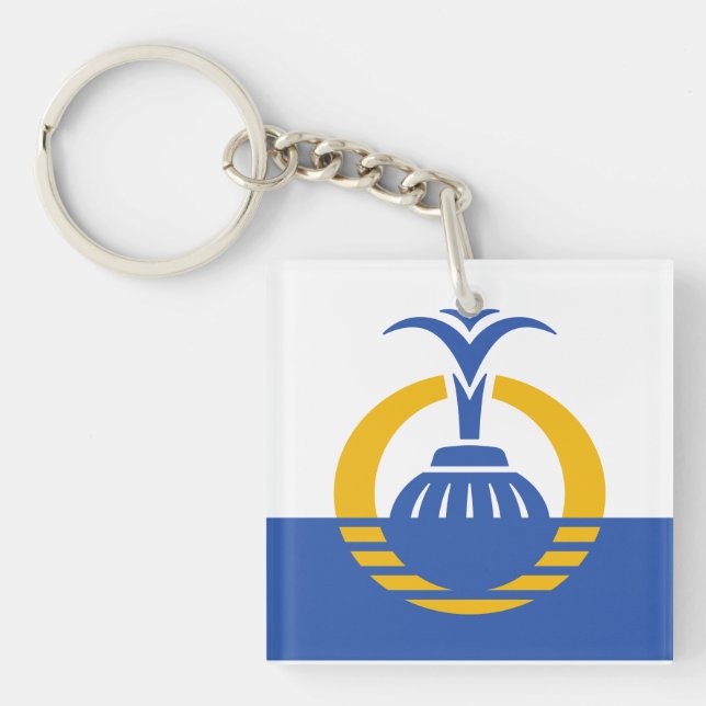  Flag of Orlando, Florida. Keychain (Front)