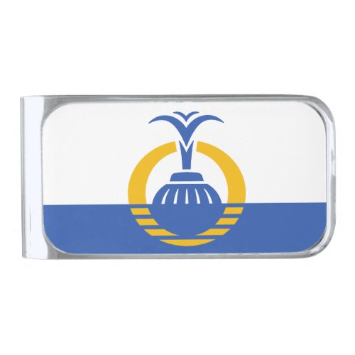 Flag of Orlando Florida Silver Finish Money Clip