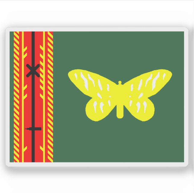 Flag of Oro Province, Papua New Guinea Sticker (Front)
