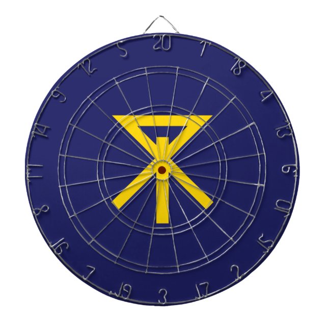 Flag of Osaka (Japan) Dart Board (Front)