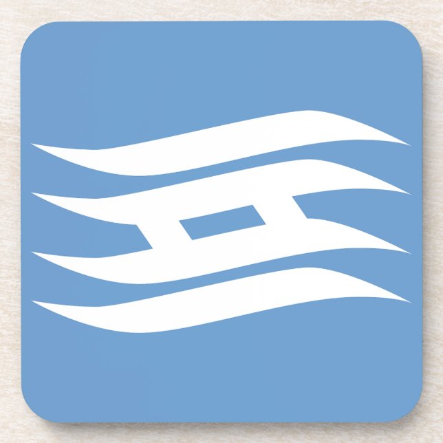 Flag of Osaka Prefecture, Japan Beverage Coaster (Front)