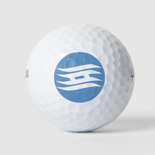 Flag of Osaka Prefecture, Japan Golf Balls (Front)