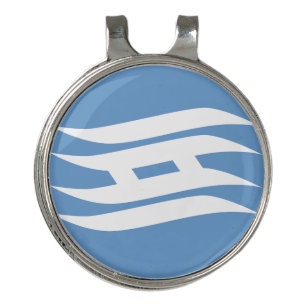 Flag of Osaka Prefecture, Japan Golf Hat Clip