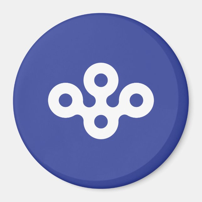 Flag of Osaka Prefecture, Japan Magnet (Front)