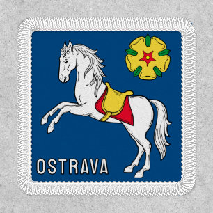 Flag of Ostrava, Czech Republic Patch