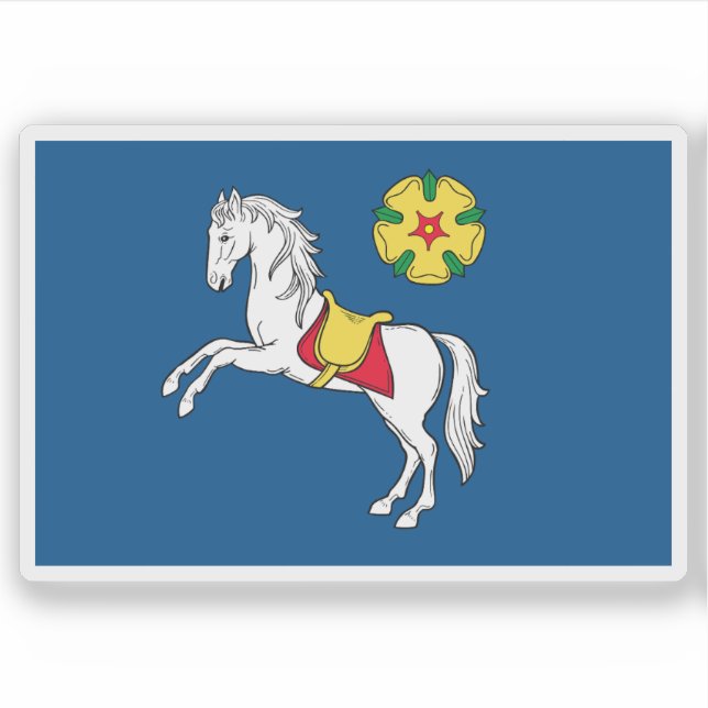 Flag of Ostrava, Czech Republic Sticker (Front)