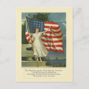 Flag of Our Country Postcard