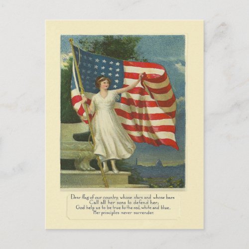 Flag of Our Country Postcard