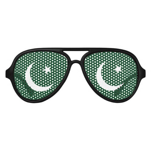 Flag of Pakistan Aviator Sunglasses