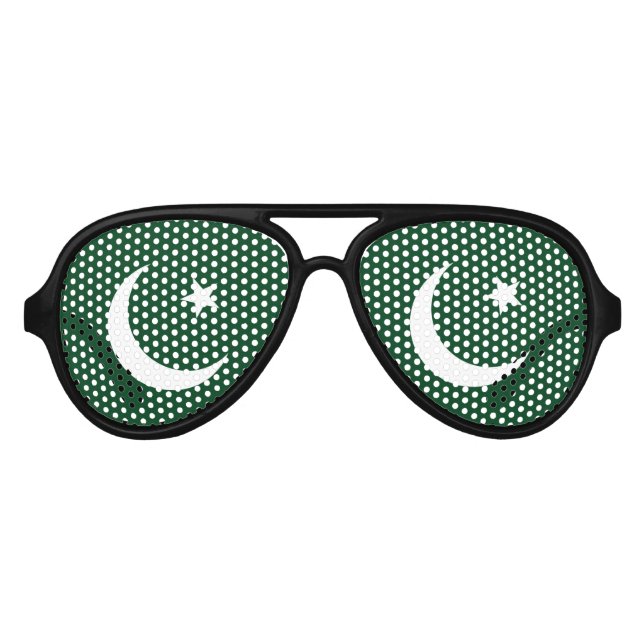Flag of Pakistan Aviator Sunglasses (Front)