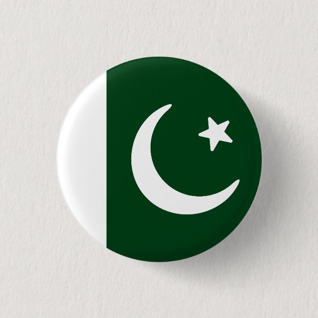 Flag of Pakistan Button (Front)