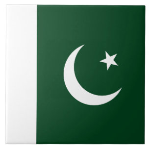 Flag of Pakistan Ceramic Tile