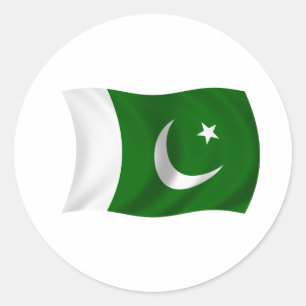 Flag of Pakistan Classic Round Sticker