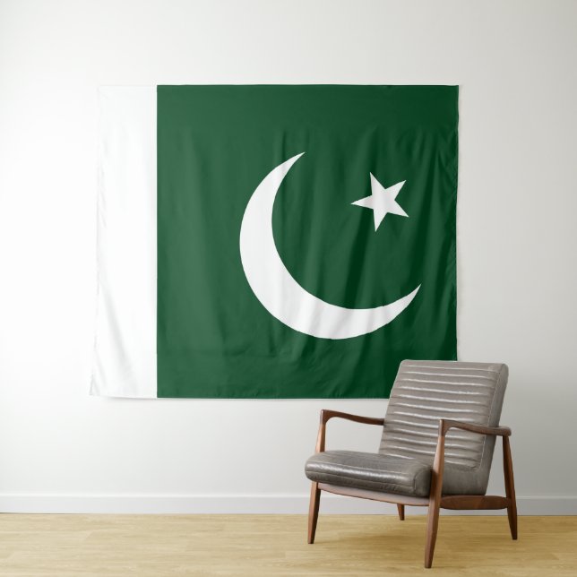 Flag of Pakistan large Tapestry (In Situ (Horizontal))