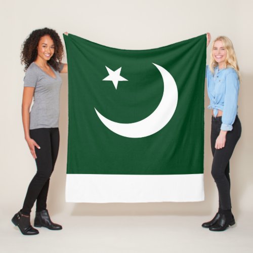 Flag of Pakistan medium Fleece Blanket