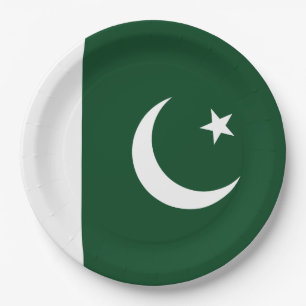 Flag of Pakistan Paper Plates