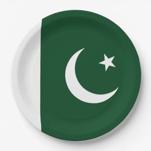 Flag of Pakistan Paper Plates