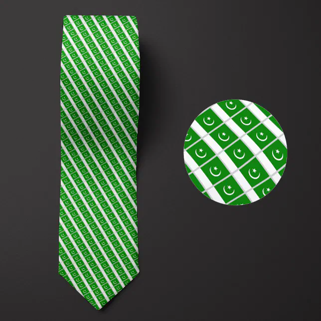 Pakistan R 644 Flag of Pakistan Pattern Neck Tie | Zazzle