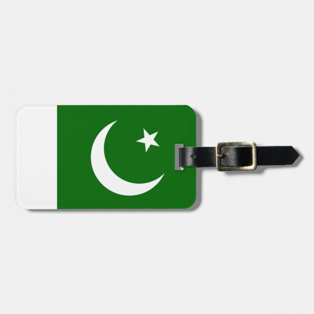 Flag of Pakistan Personal Easy ID Luggage Tag (Front Horizontal)