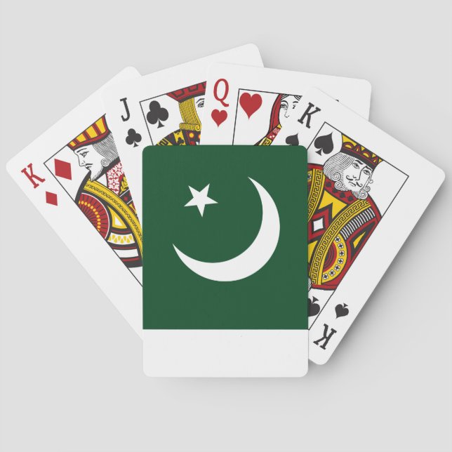 Flag of Pakistan Poker Cards (Back)