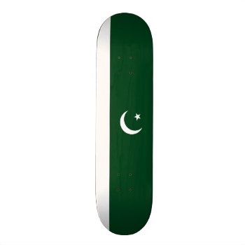 Flag Of Pakistan Skateboard Deck by Flagosity at Zazzle