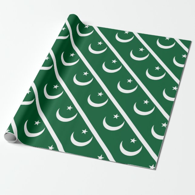 Flag of Pakistan Wrapping Paper (Unrolled)