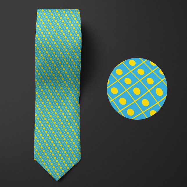 Flag of Palau Pattern Neck Tie (Creator Uploaded)