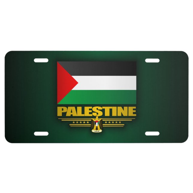 Flag of Palestine License Plate (Front)