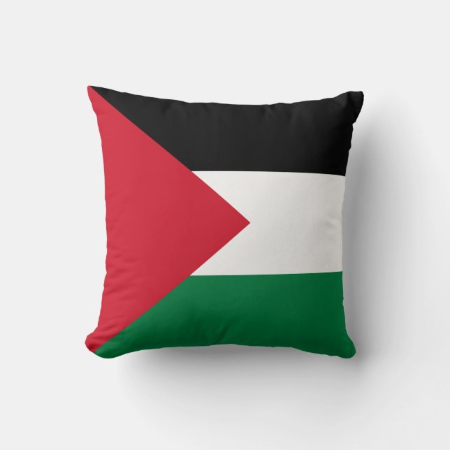 Flag of Palestine Throw Pillow (Front)